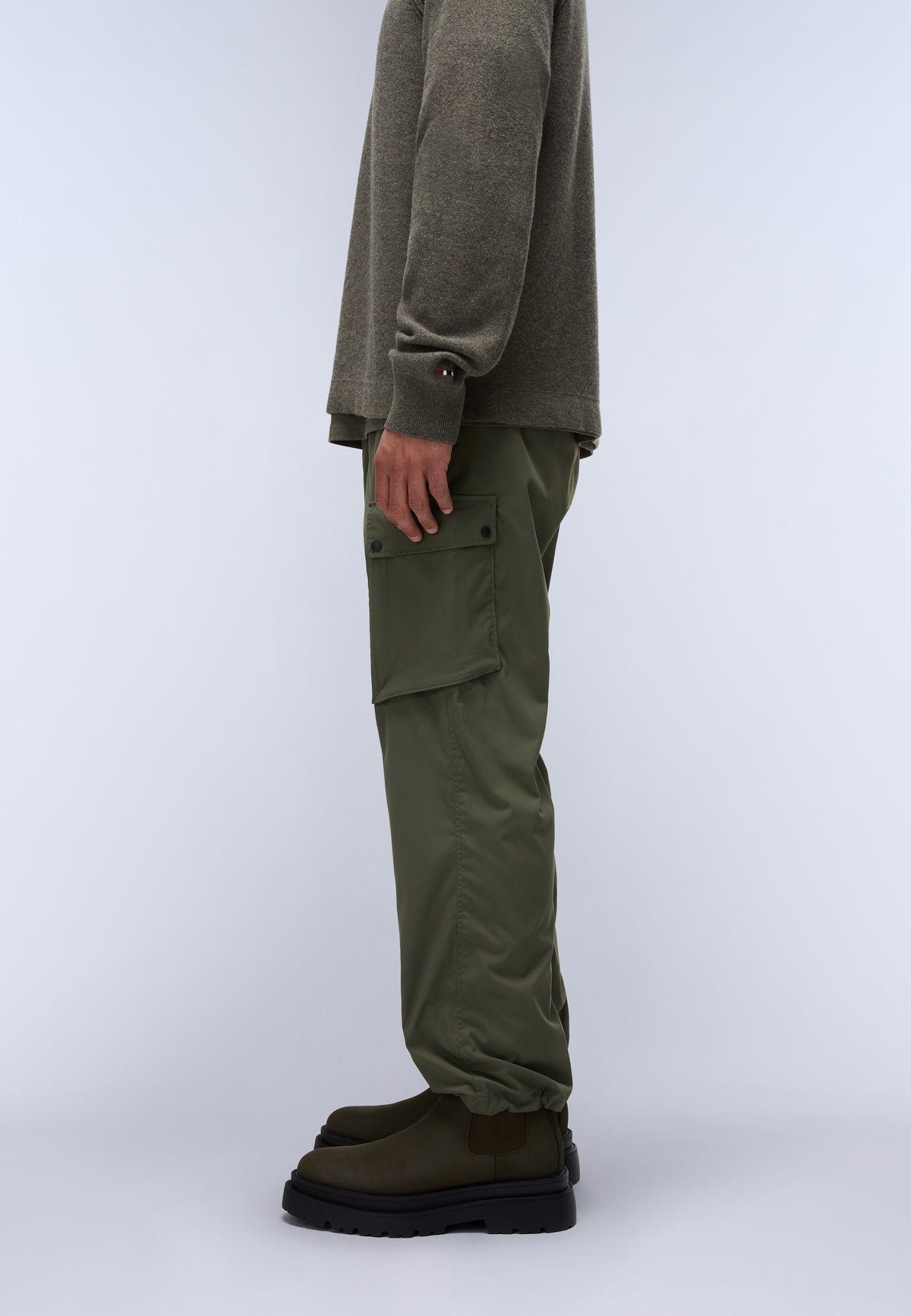 Biez Chino Trousers Green Tea Leaf - 4