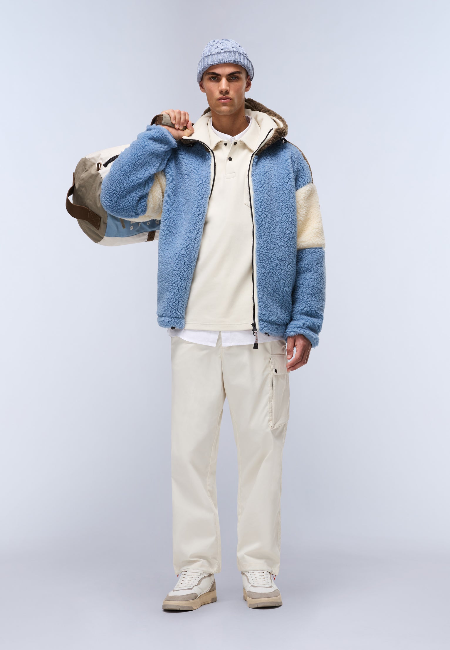 Biez Chino Trousers White