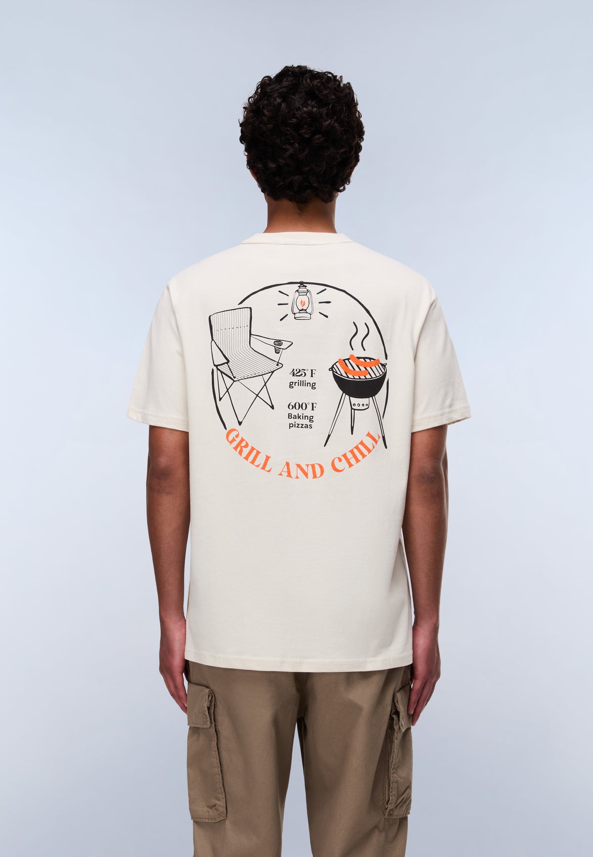 Yukis Jersey Short Sleeve T-Shirt Beige - 4