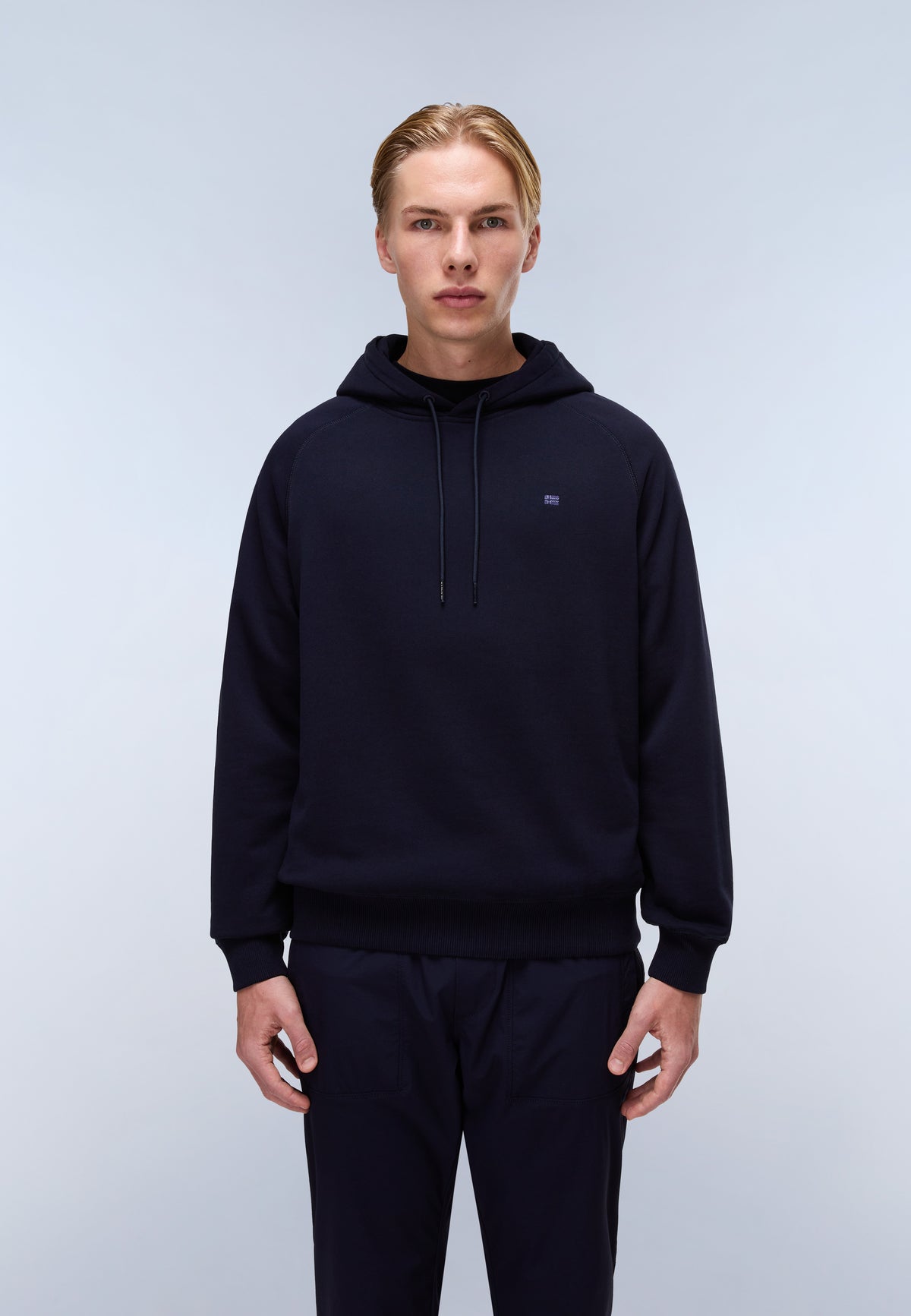 Nedles French Terry Hoodie Dark Blue - 3