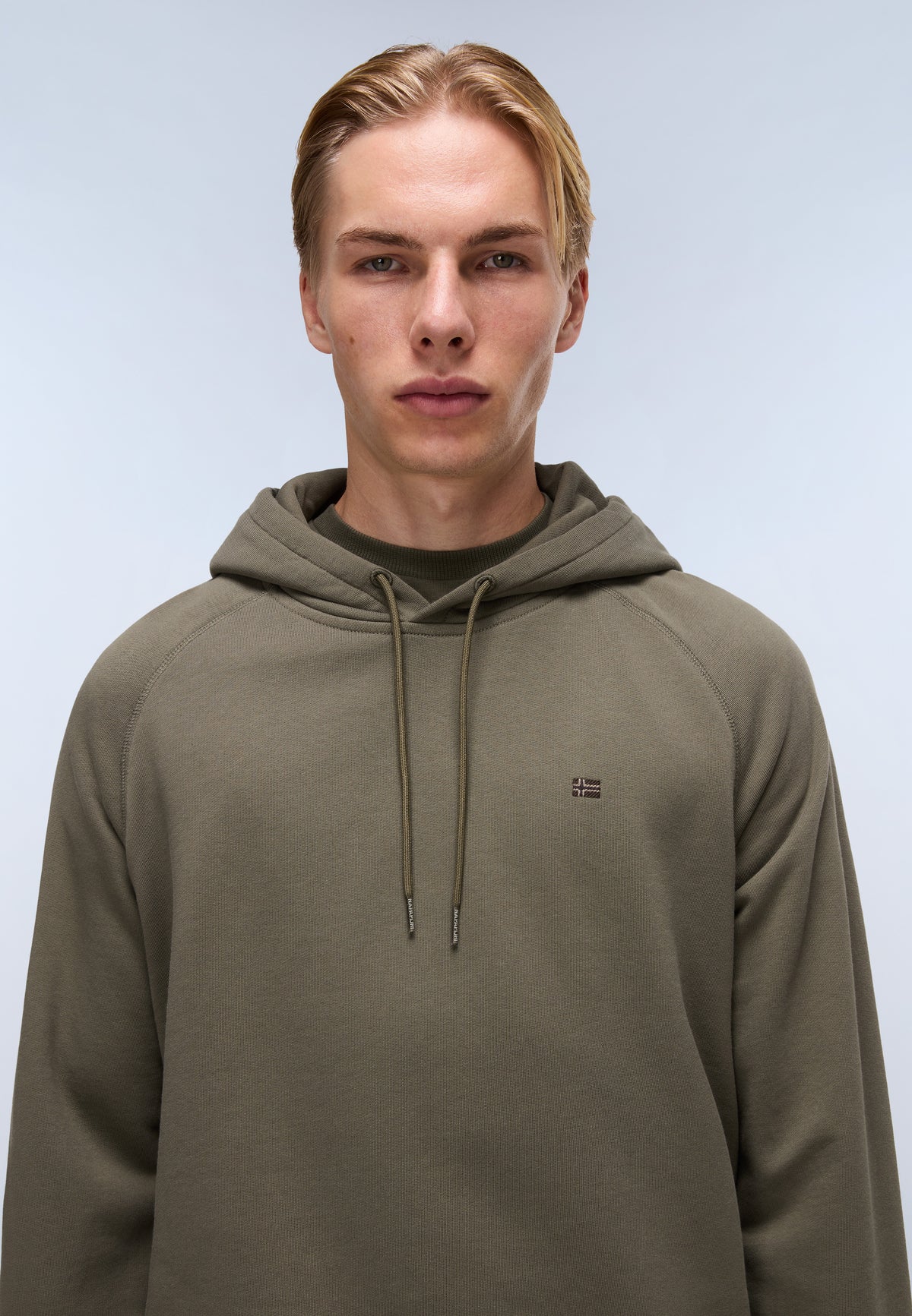 Nedles French Terry Hoodie Green Tea Leaf - 2
