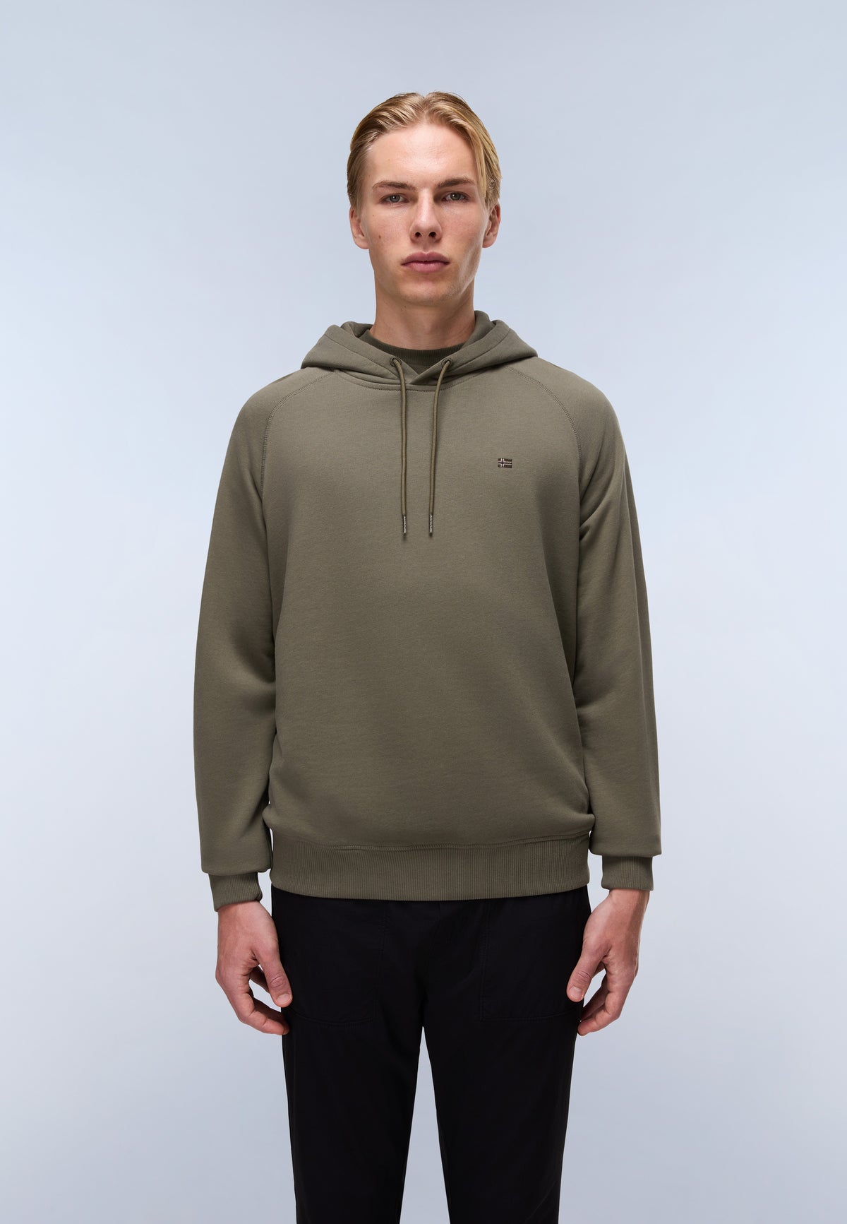 Nedles French Terry Hoodie Green Tea Leaf - 3