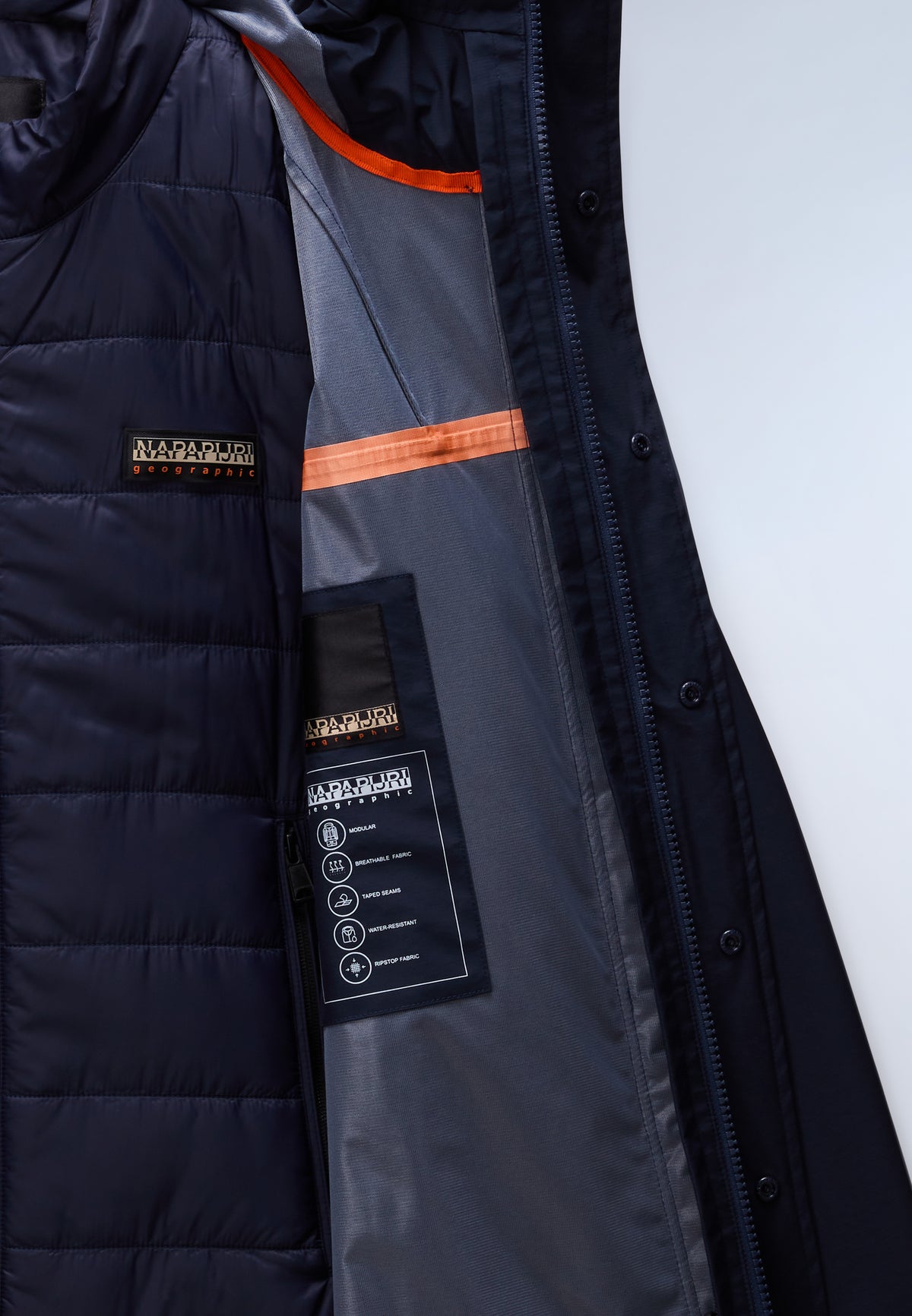 Pilloz Short Parka Jacket Dark Blue - 14