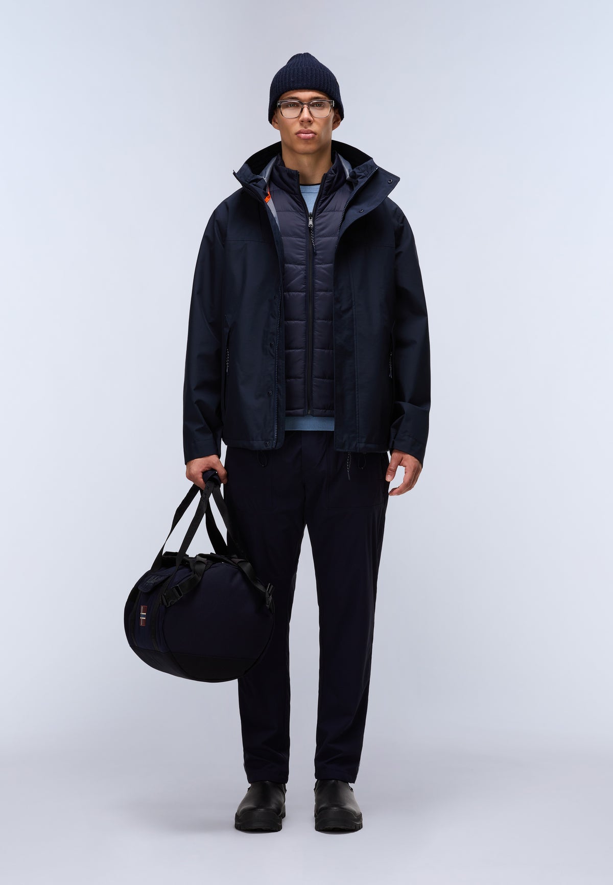 Pilloz Short Parka Jacket Dark Blue - 3