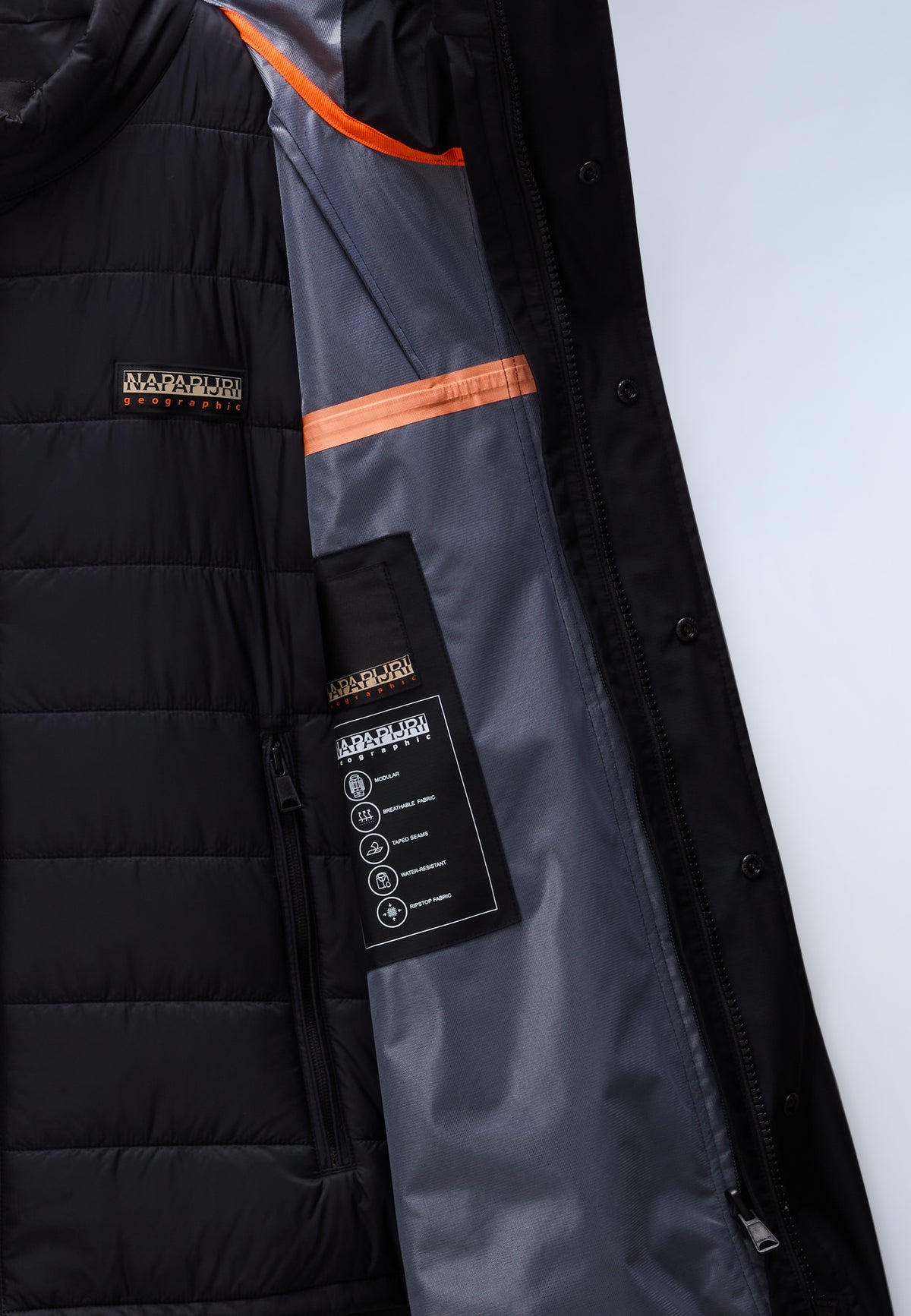 Pilloz Short Parka Jacket Black - 14