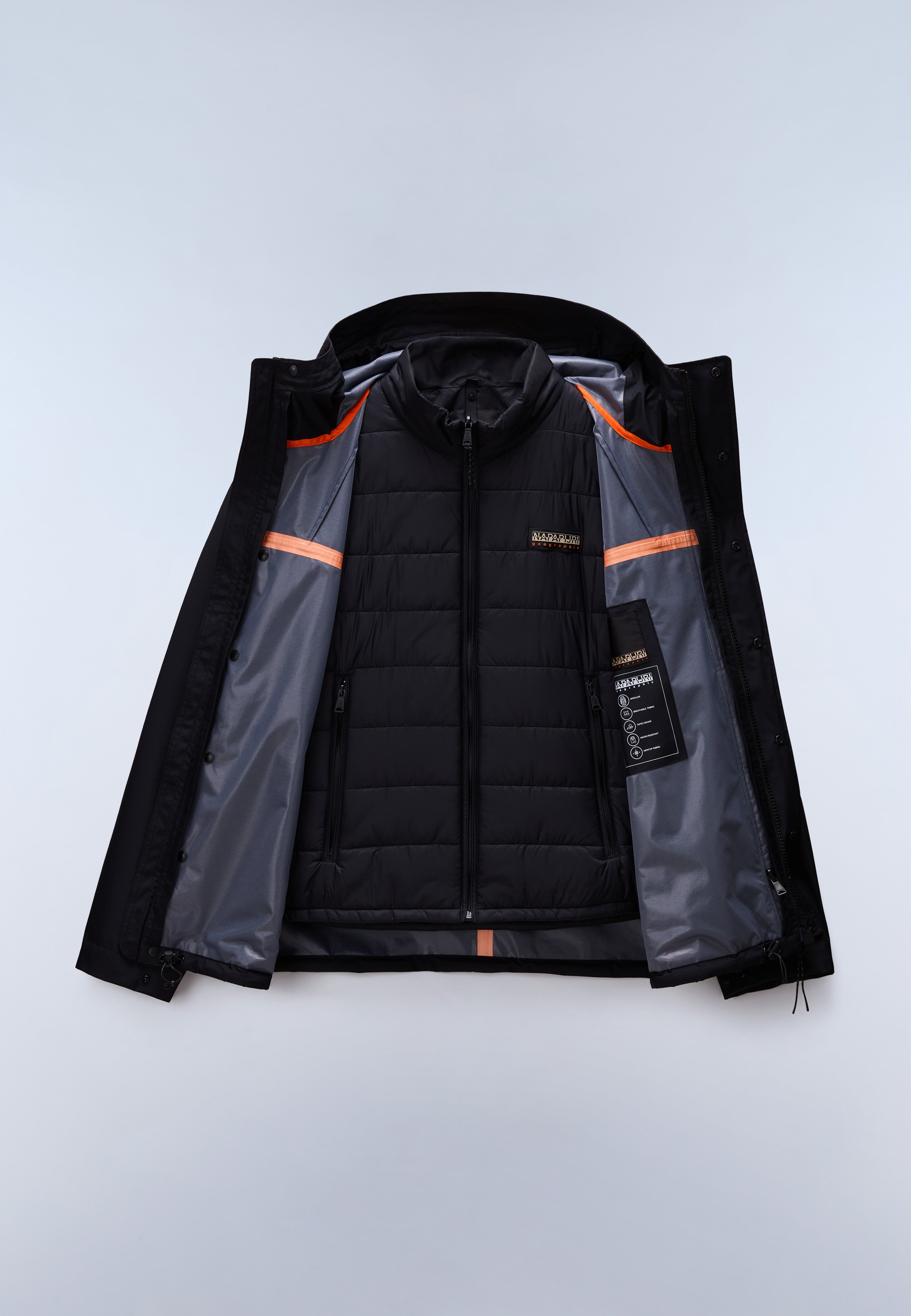 Pilloz Short Parka Jacket - Black