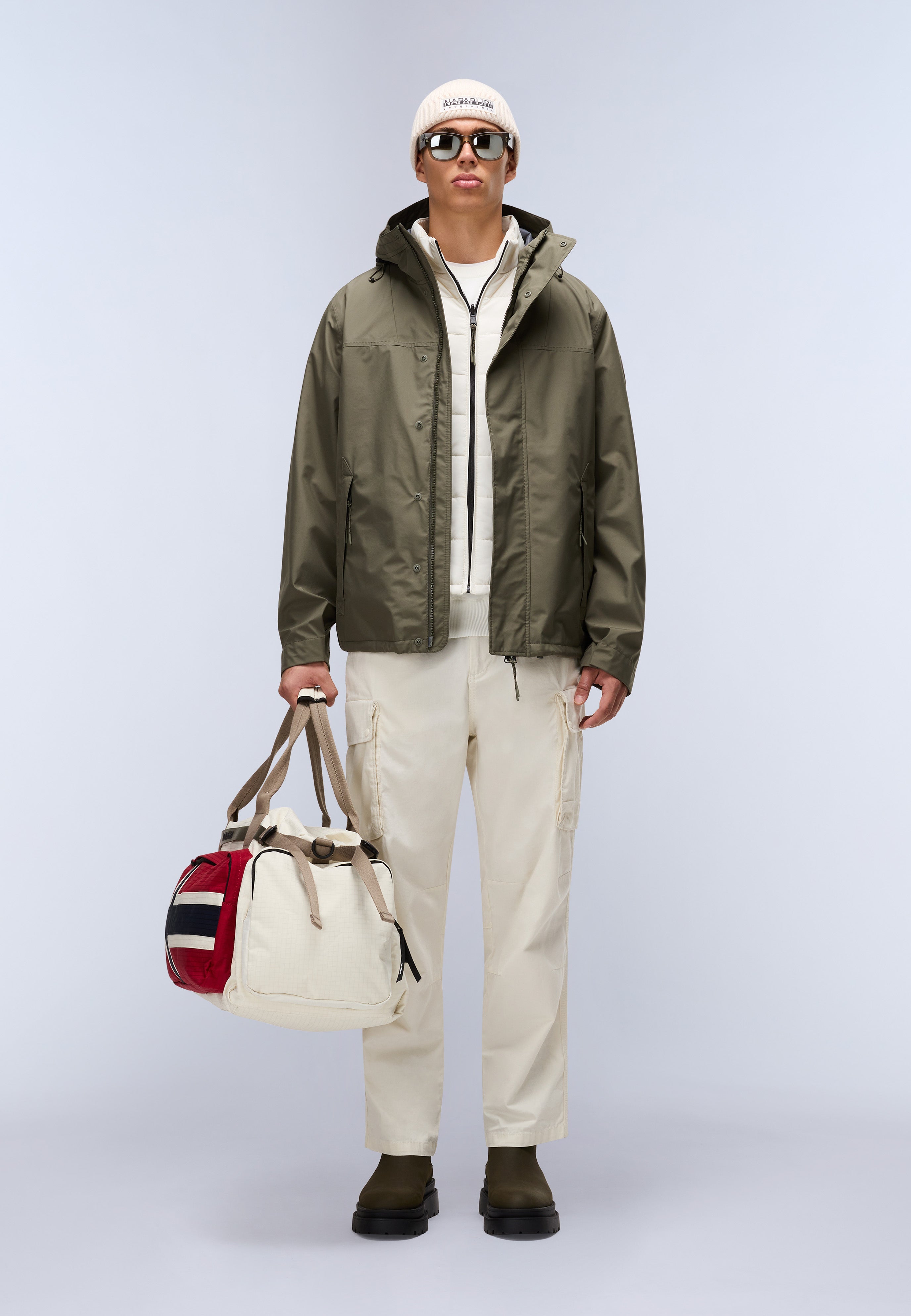 NAPAPIJRI / ジャケット/S/コットン/GRN/無地 Pilloz Short Parka Jacket 3-in-1 | Short Jackets | Napapijri PT