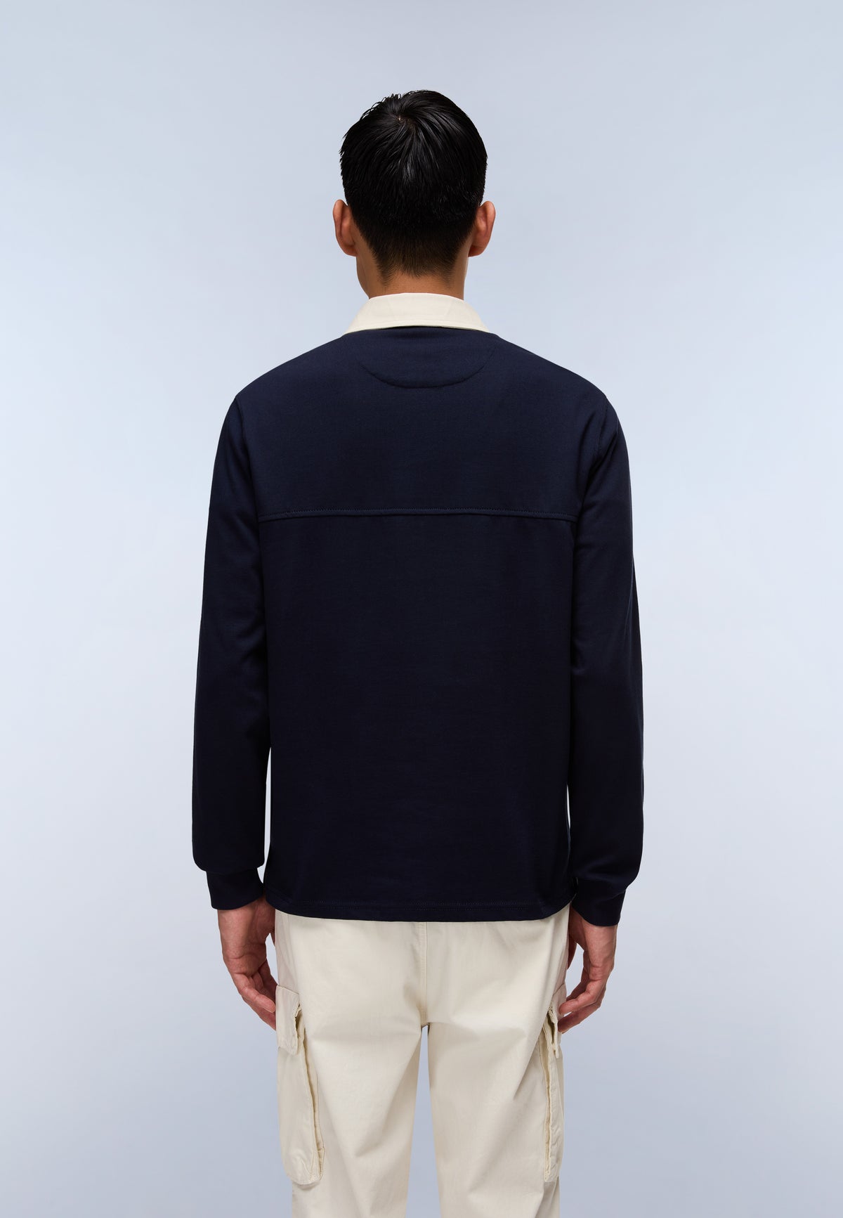 Polo a Maniche Lunghe Mont Jersey Blu Scuro - 4