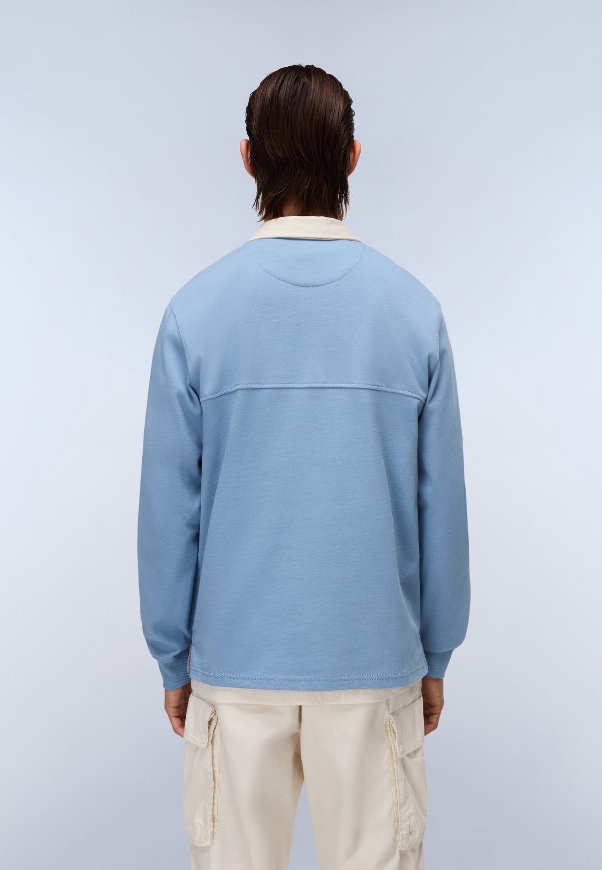 Langärmeliges Jersey-Poloshirt Mont  - 4