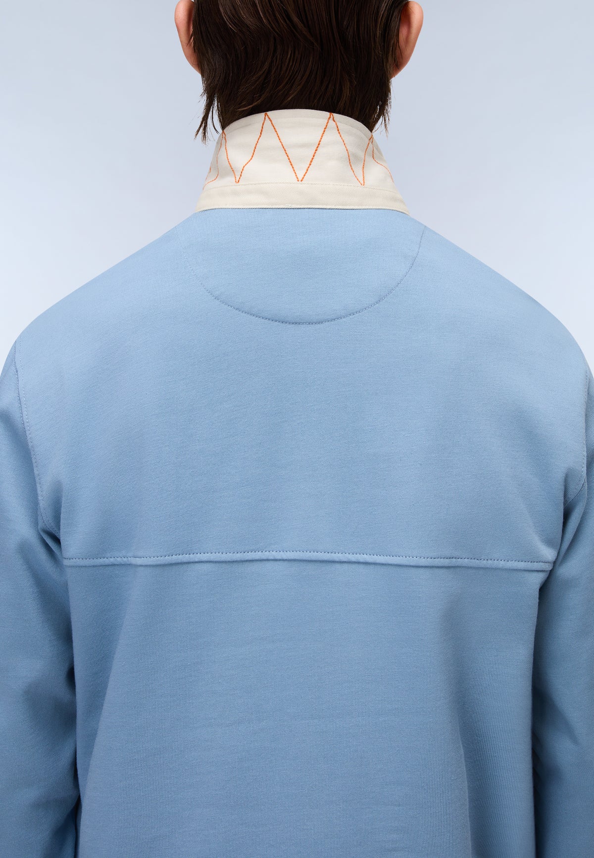 Langärmeliges Jersey-Poloshirt Mont  - 6