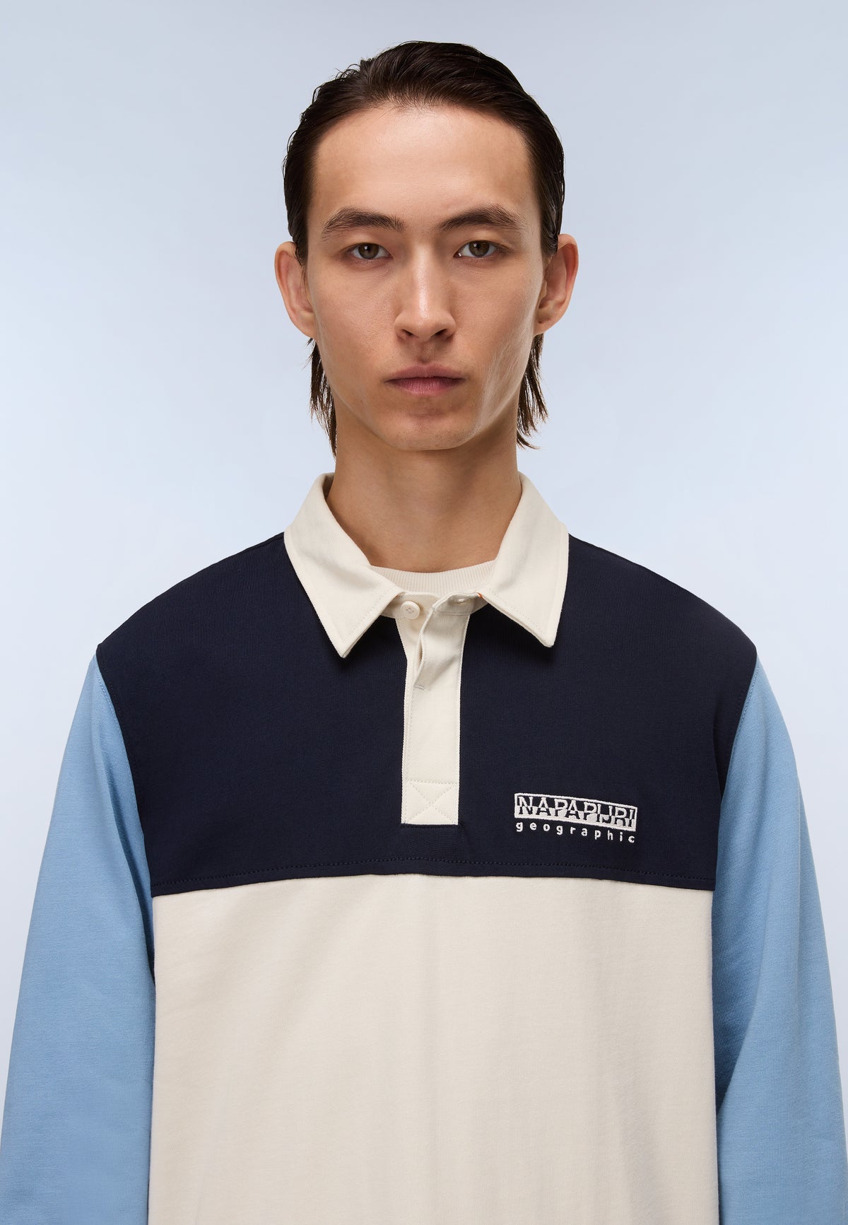 Langärmeliges Jersey-Poloshirt Mont  - 2