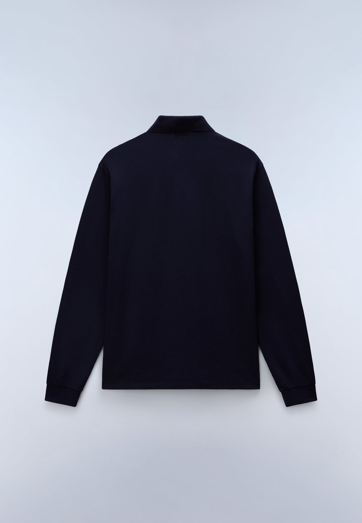 Polo a Maniche Lunghe Badge Jersey Blu Scuro - 5