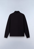 Polo a Maniche Lunghe Badge Jersey Nero - 5
