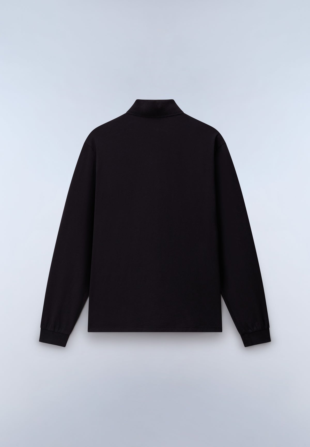 Polo a Maniche Lunghe Badge Jersey Nero - 5