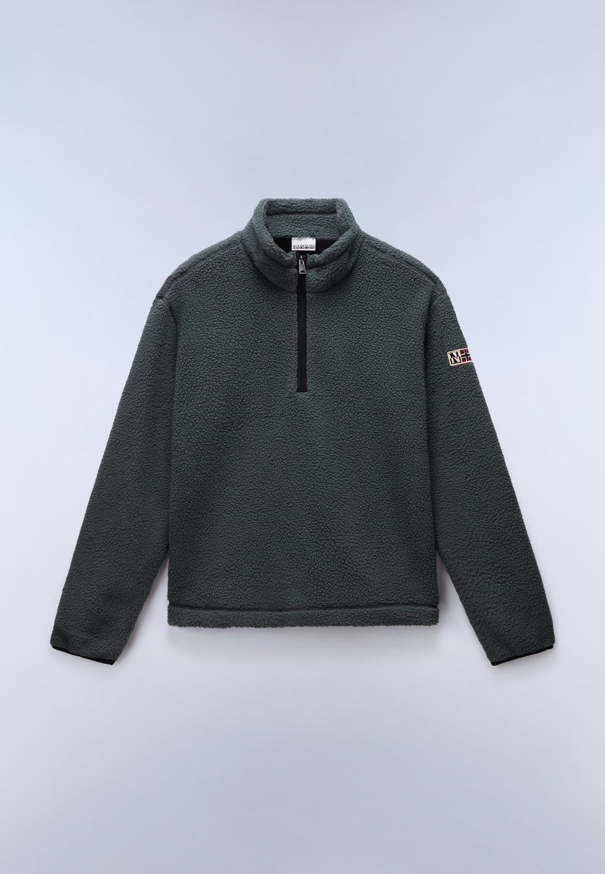 Felpa in Pile con Mezza Zip Treser  - 1