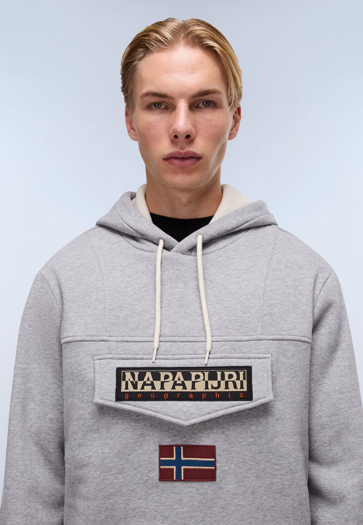 Burgee Hoodie Medium Grey Melange - 2