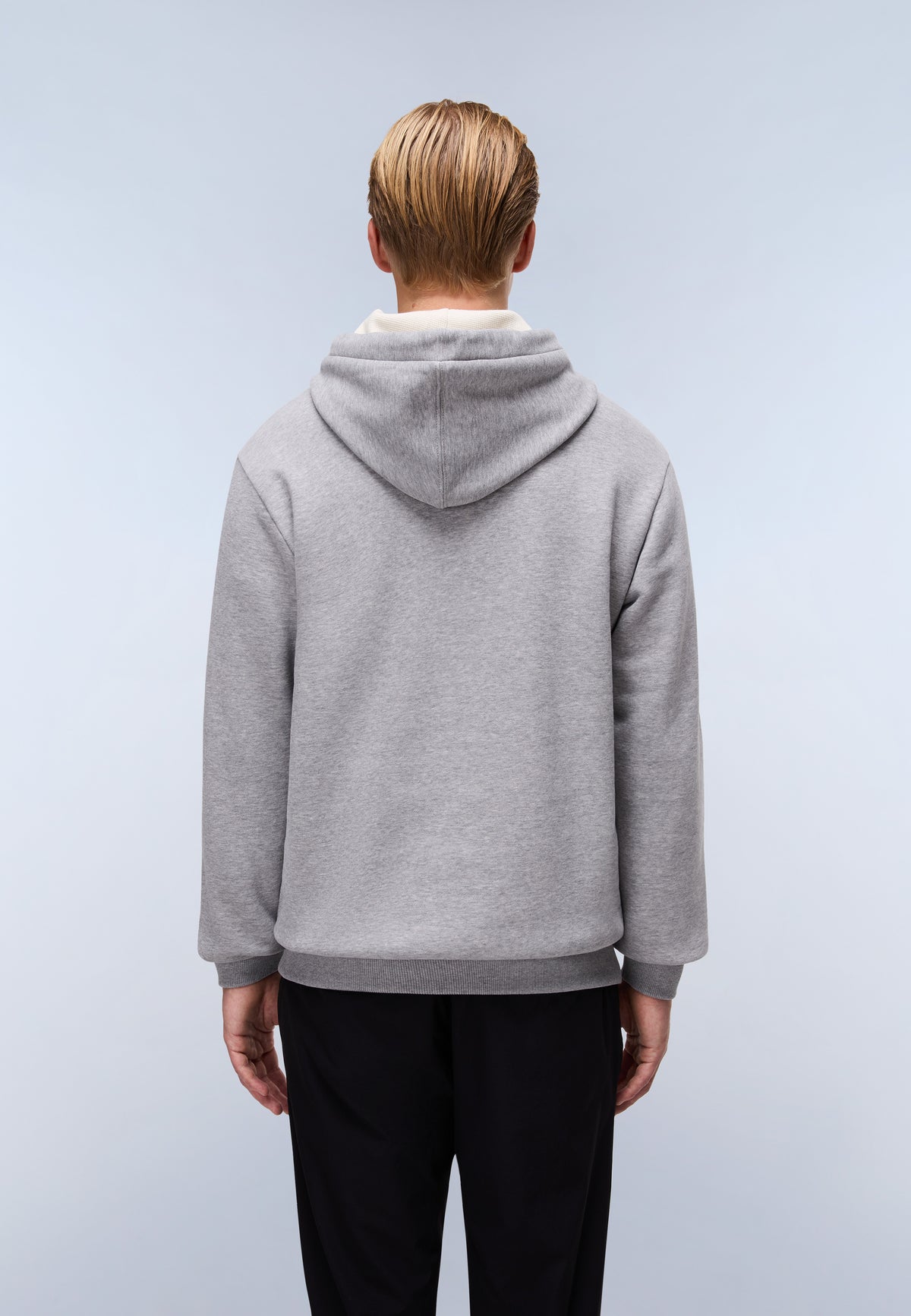 Burgee Hoodie Medium Grey Melange - 4