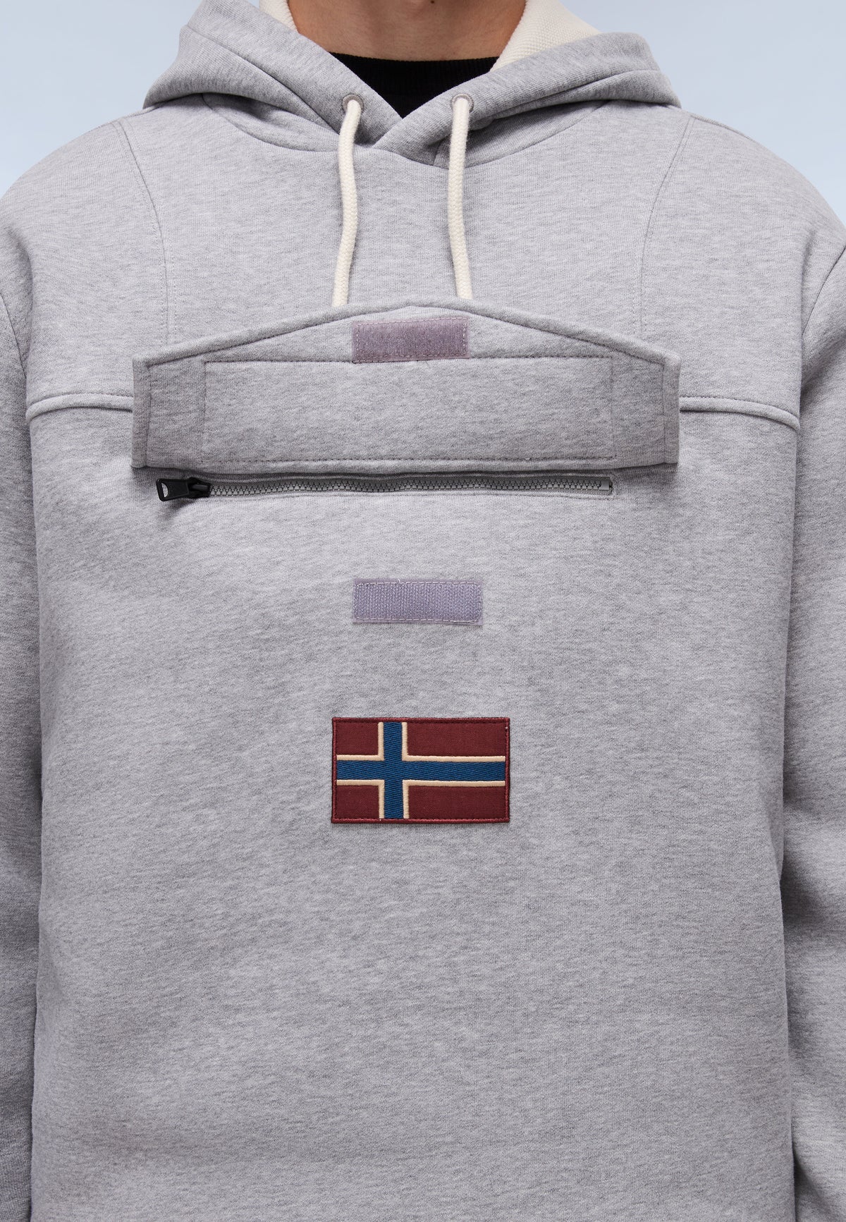 Burgee Hoodie Medium Grey Melange - 6