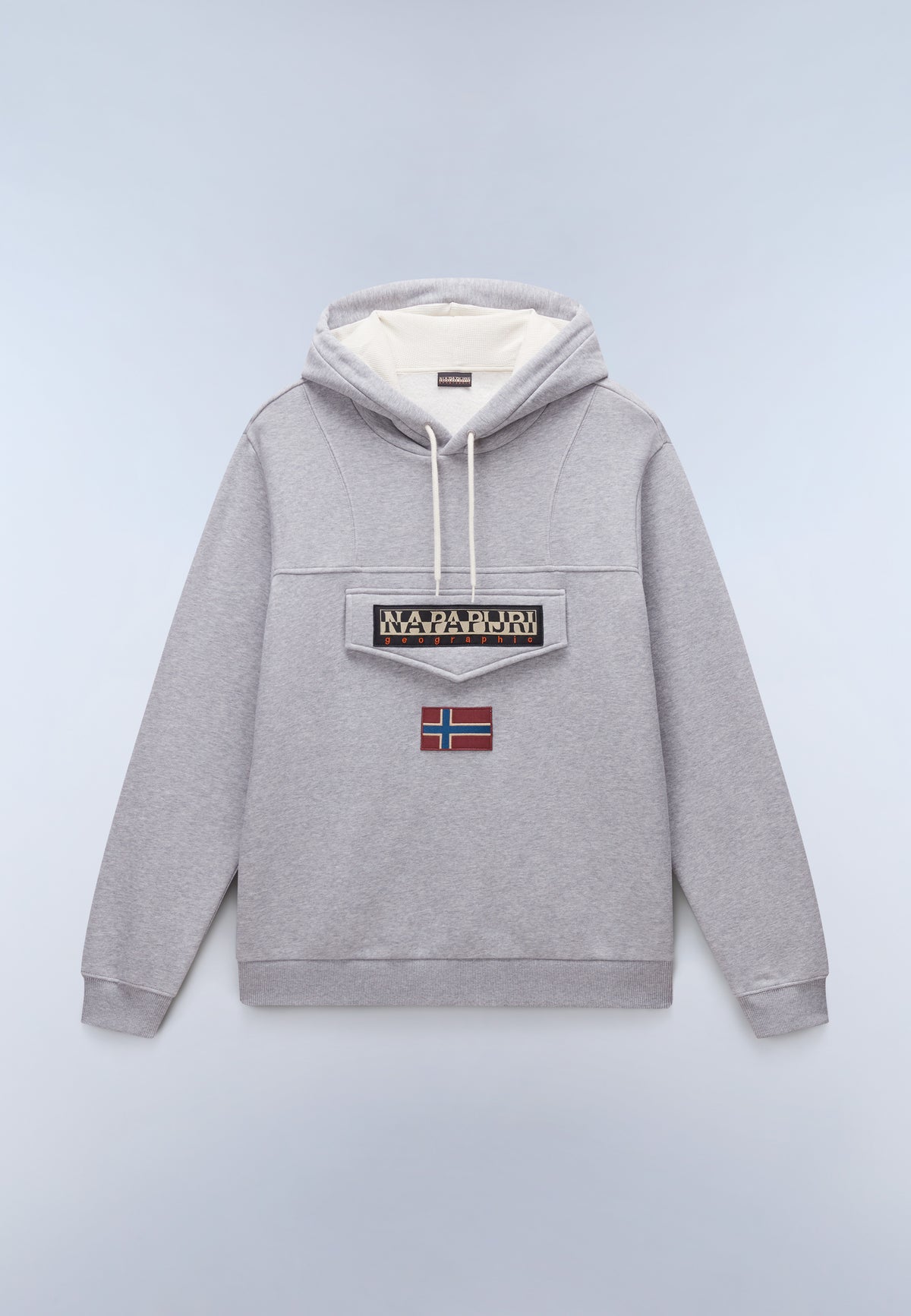 Burgee Hoodie Medium Grey Melange - 1