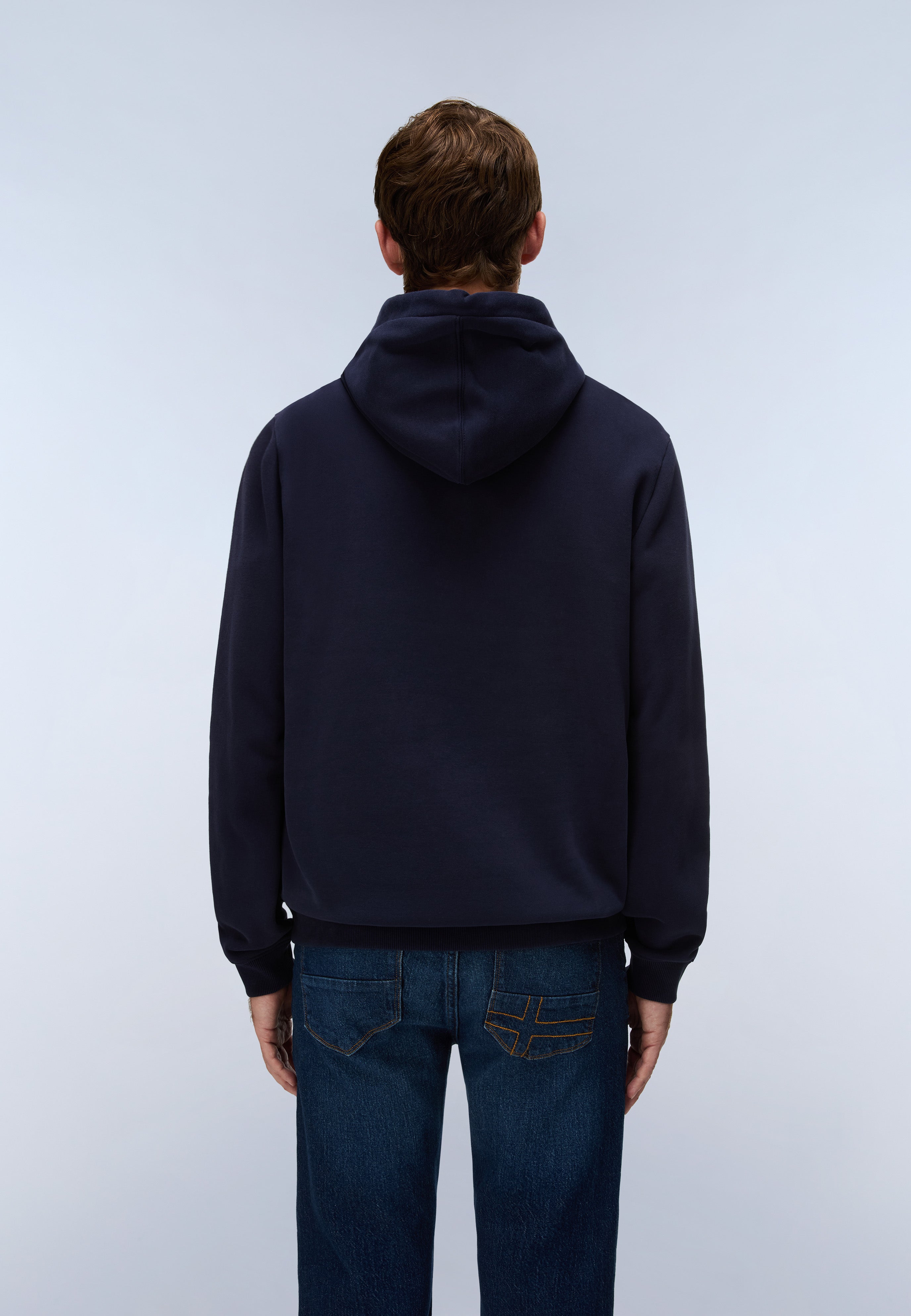 Napapijri Burgee Hoodie Men Dark Blue