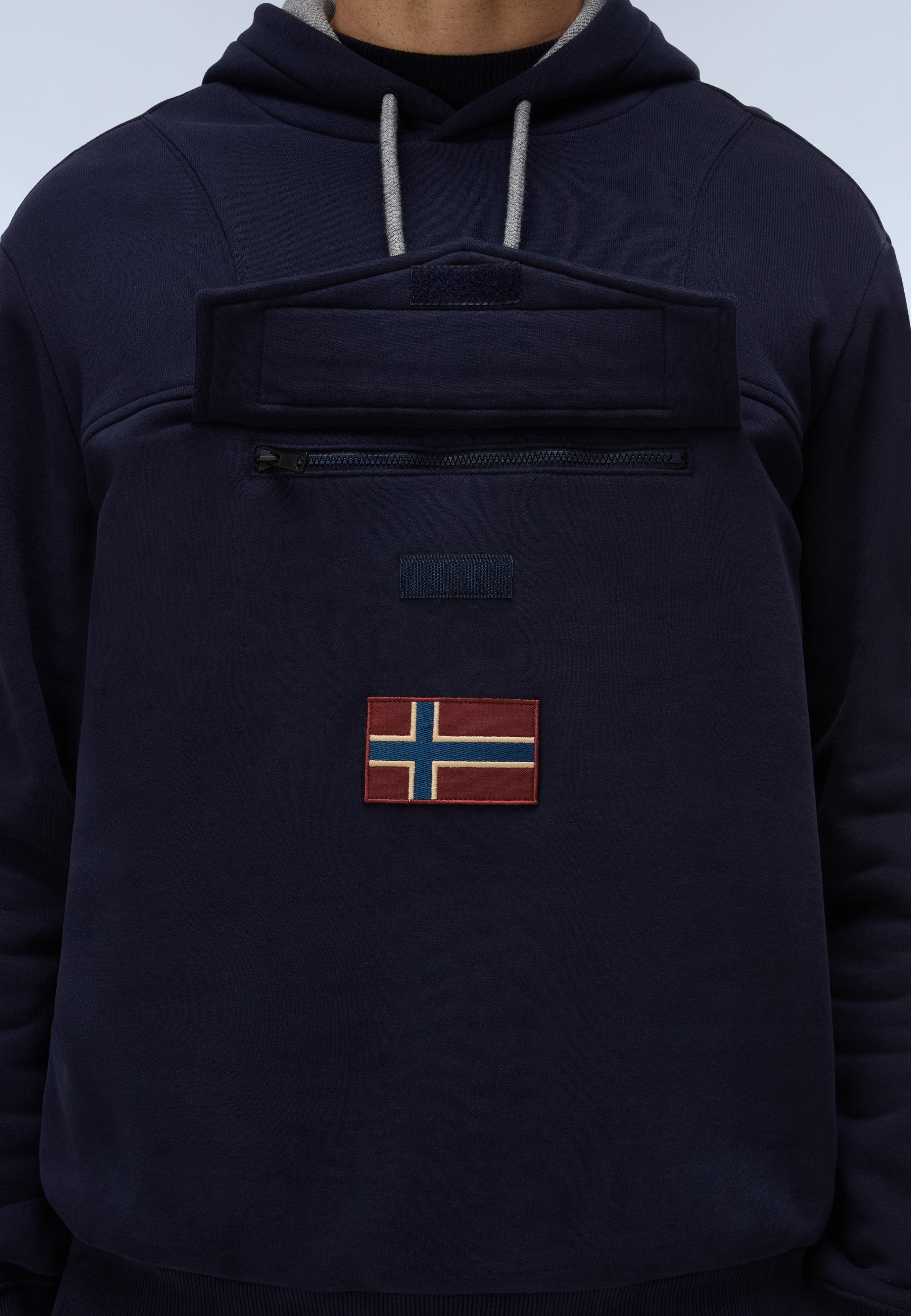 Napapijri Burgee Hoodie Men Dark Blue