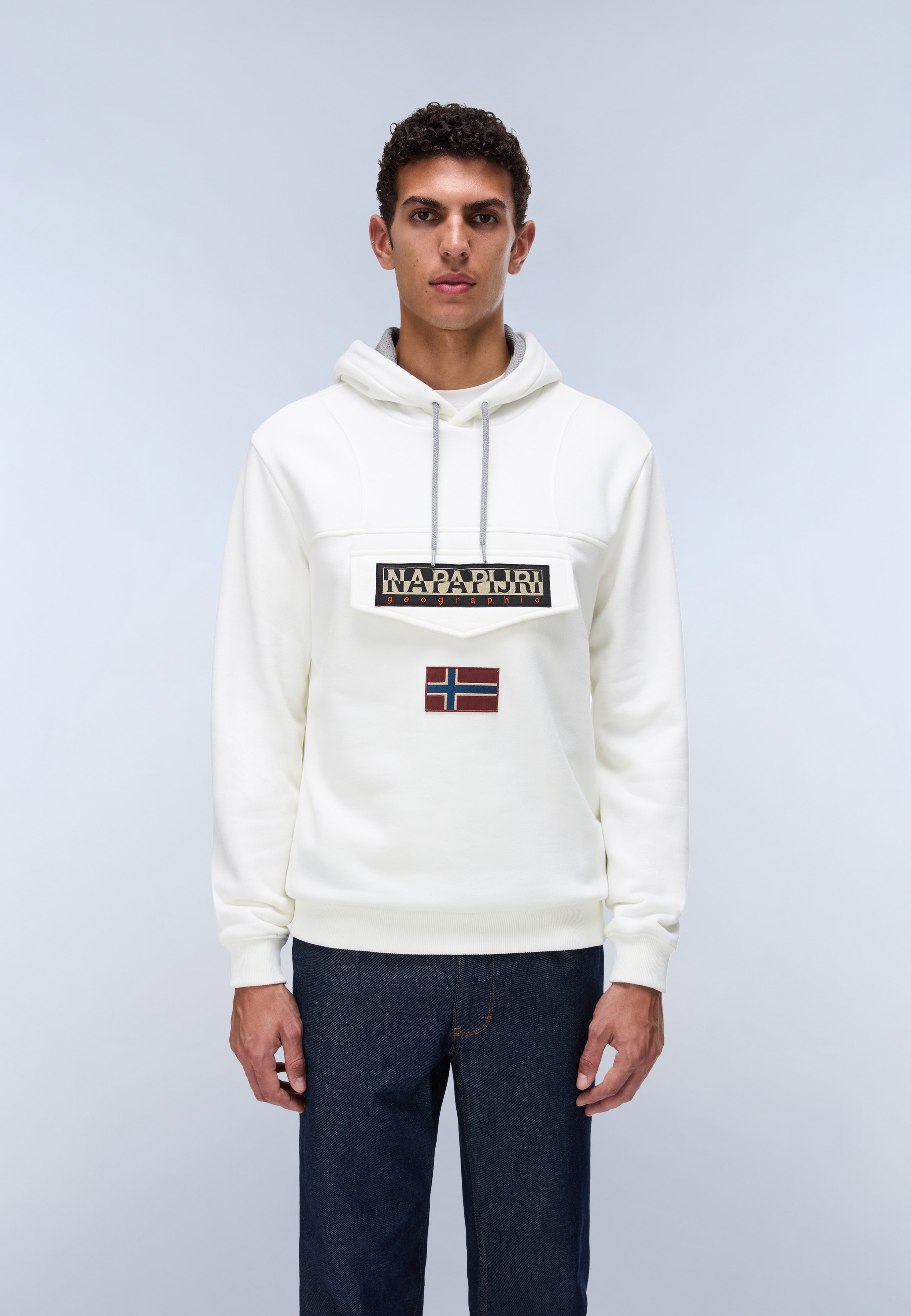 Napapijri Burgee Hoodie Men White