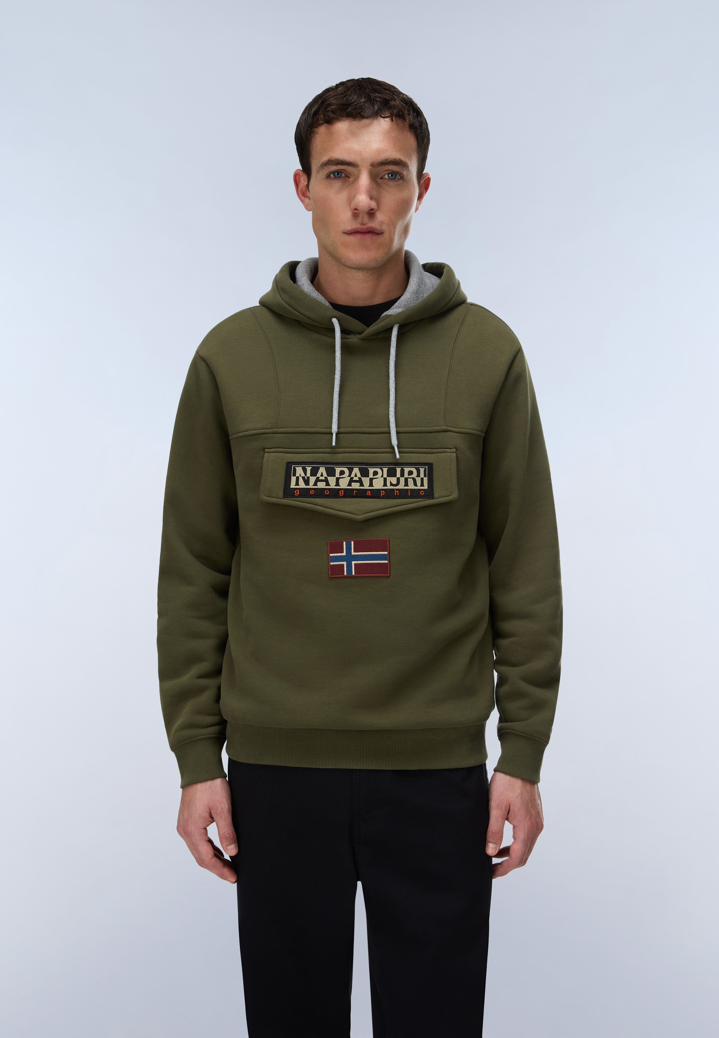 Burgee Hoodie - Green Olive Night