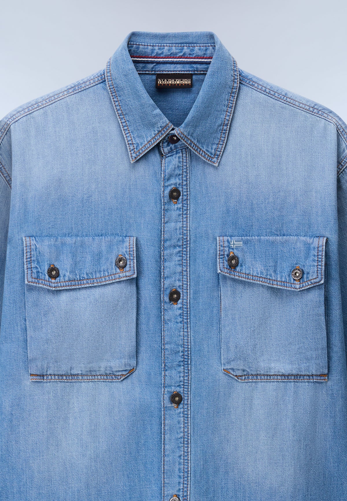 Camisa Vaquera de Manga Larga Kiene Light Blue - 9