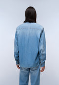 Camisa Vaquera de Manga Larga Kiene Light Blue - 6