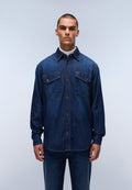 Camisa Vaquera de Manga Larga Kiene Dark Blue - 4
