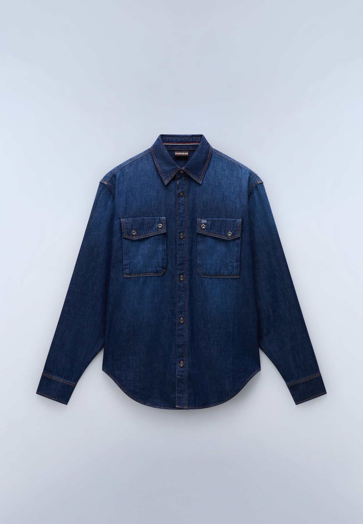 Camisa Vaquera de Manga Larga Kiene Dark Blue - 1