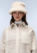 Camicia a Maniche Lunghe Laugen Beige Check - 1