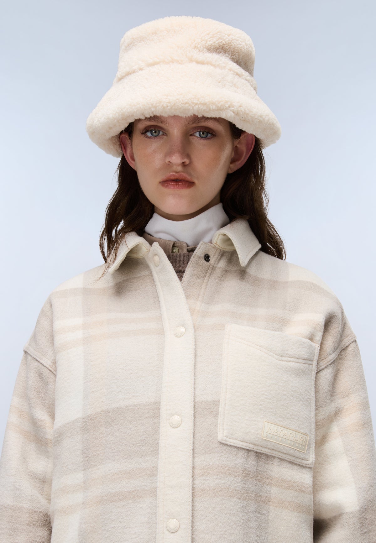 Camicia a Maniche Lunghe Laugen Beige Check - 1