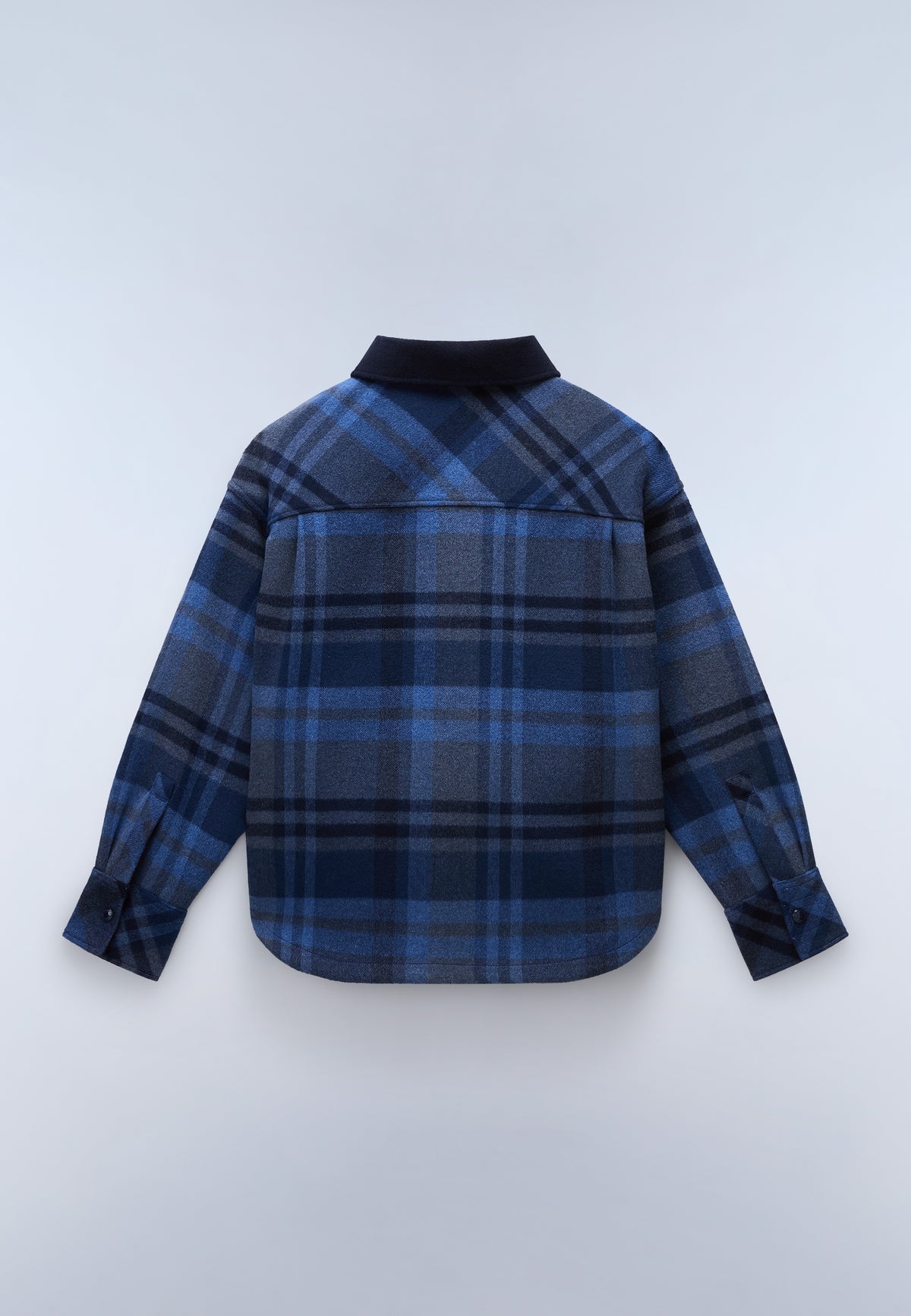 Camicia a Maniche Lunghe Laugen Blu Check - 4