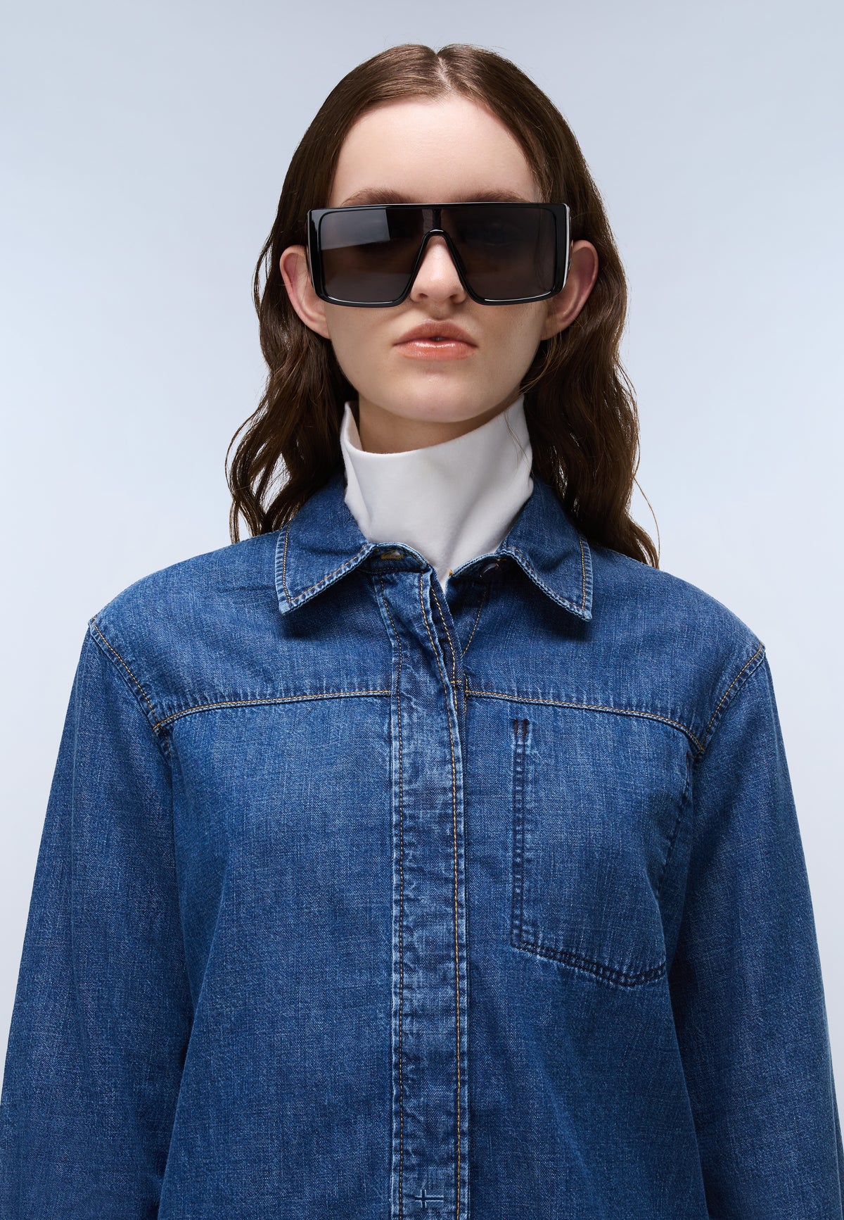 Cimonde Denim Long Sleeve Shirt Dark Blue - 2