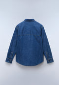 Cimonde Denim Long Sleeve Shirt Dark Blue - 6