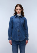 Cimonde Denim Long Sleeve Shirt Dark Blue - 4