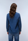 Cimonde Denim Long Sleeve Shirt Dark Blue - 5