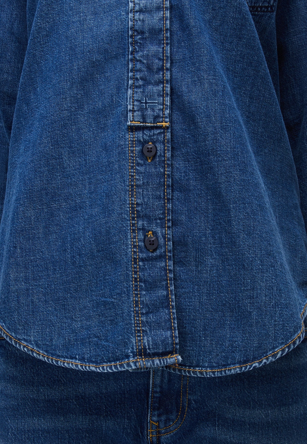 Cimonde Denim Long Sleeve Shirt Dark Blue - 7