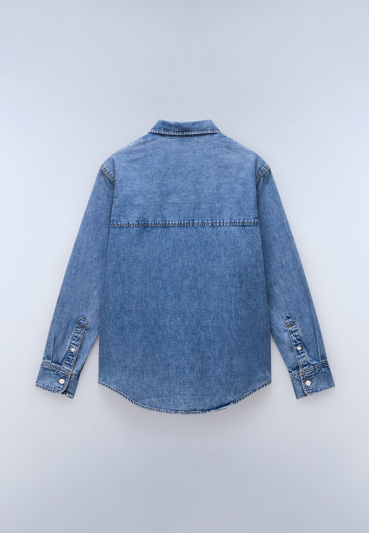 Cimonde Denim Long Sleeve Shirt Light Blue - 6