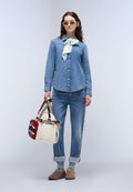 Cimonde Denim Long Sleeve Shirt Light Blue - 3