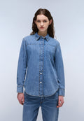Cimonde Denim Long Sleeve Shirt Light Blue - 4