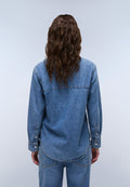 Cimonde Denim Long Sleeve Shirt Light Blue - 5