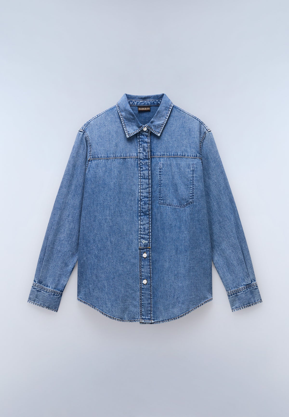 Cimonde Denim Long Sleeve Shirt Light Blue - 1