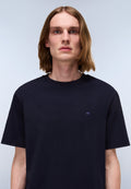 T-shirt a Maniche Corte Nedles in Jersey Blu Scuro - 2