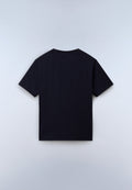 T-shirt a Maniche Corte Nedles in Jersey Blu Scuro - 5