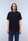 T-shirt a Maniche Corte Nedles in Jersey Blu Scuro - 3