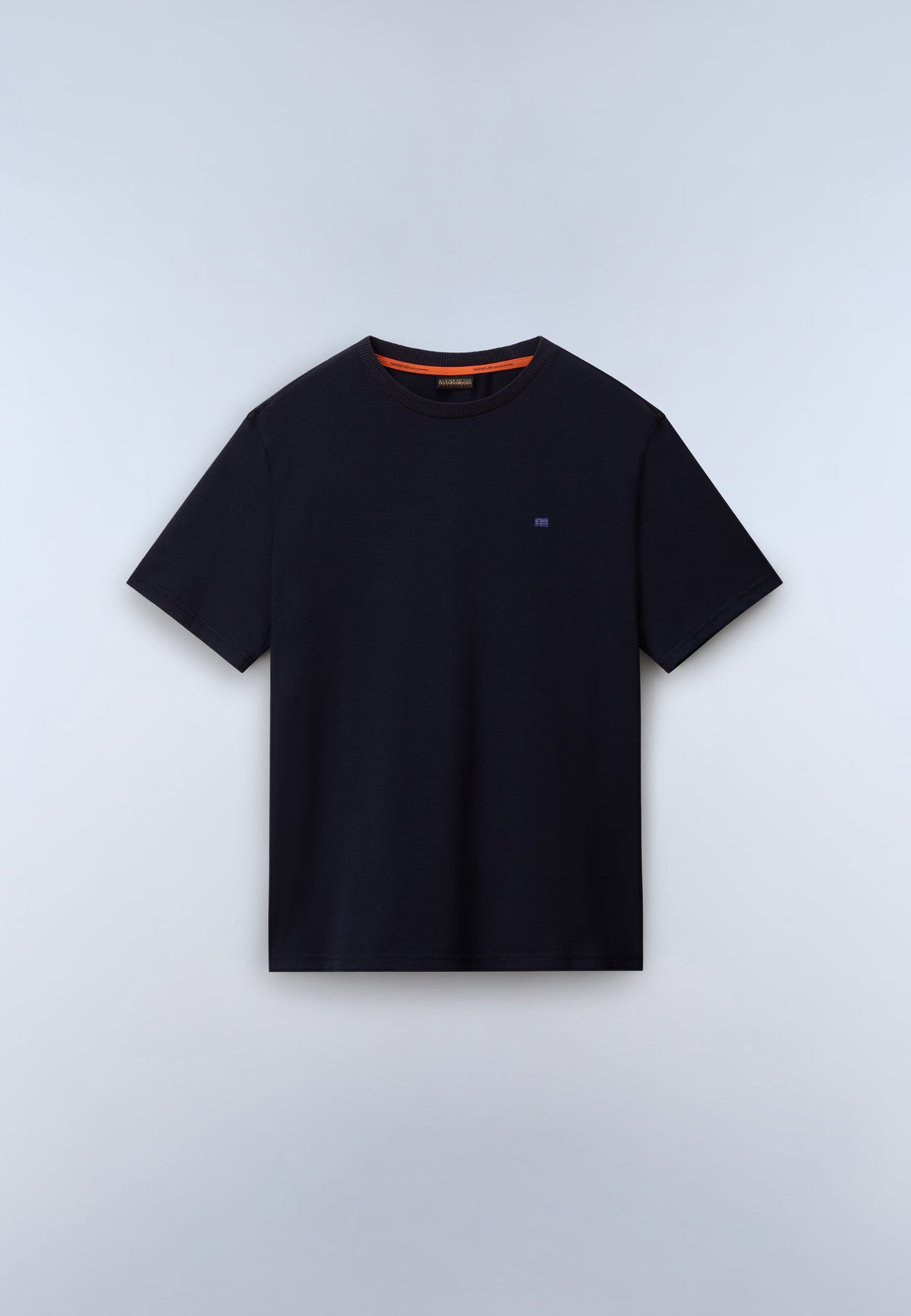 T-shirt a Maniche Corte Nedles in Jersey Blu Scuro - 1