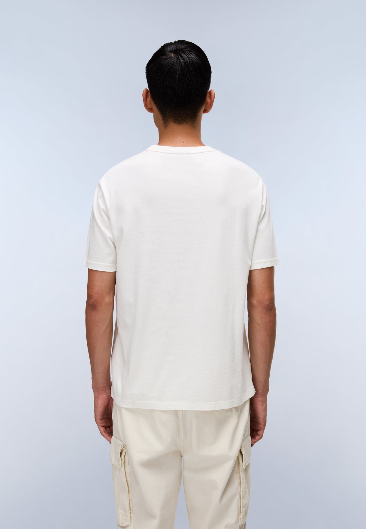 T-shirt a Maniche Corte Nedles in Jersey Bianco - 4