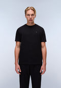 T-shirt a Maniche Corte Nedles in Jersey Nero - 3